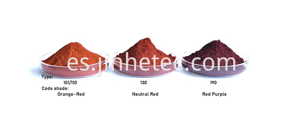 Colorful Iron Oxide Pigment Yellow 313 Red 130